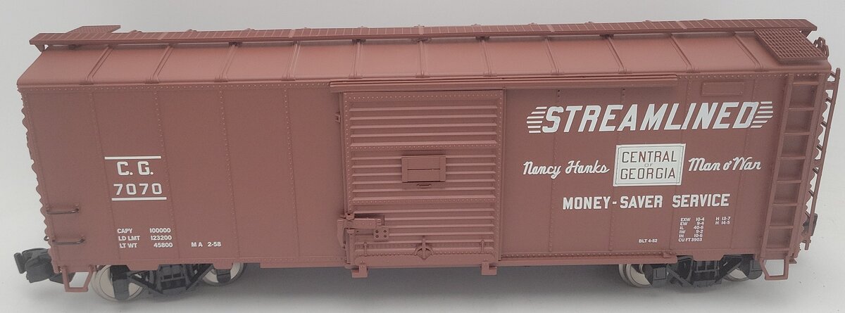 Aristo-Craft 46054S G Gauge Central of Georgia Boxcar #7070 EX/Box