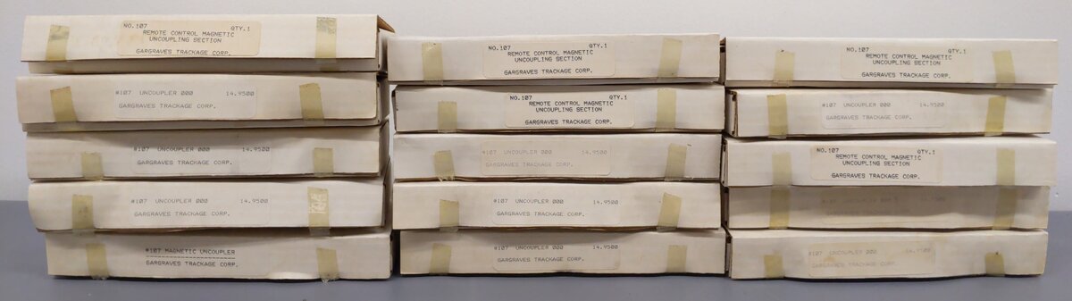 Gargraves 107 O Gauge 3 Rail Phantom Tinplate Magnetic Uncouplers (15) VG/Box