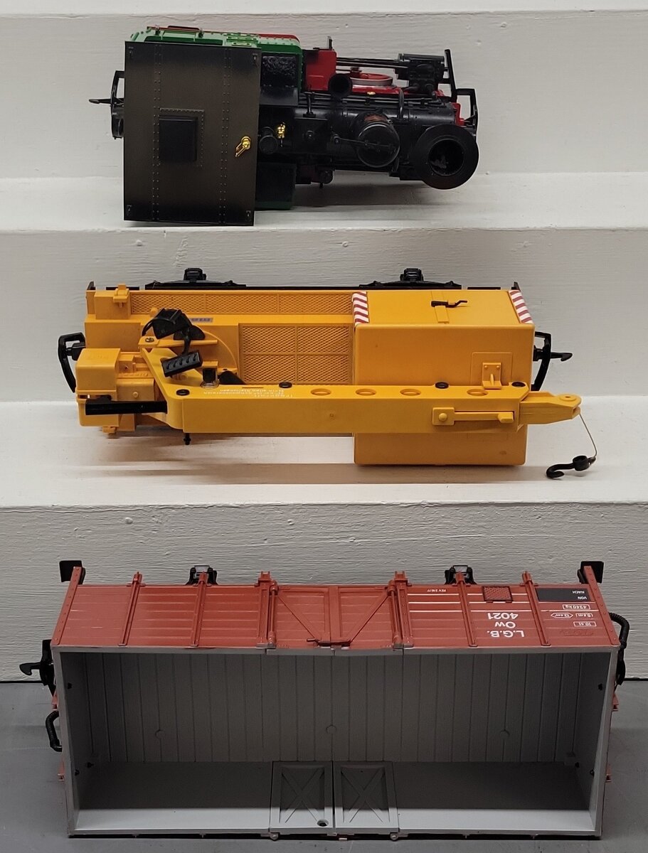 LGB 20501 Goods G Gauge Steam Freight Train Set with Crane EX/Box