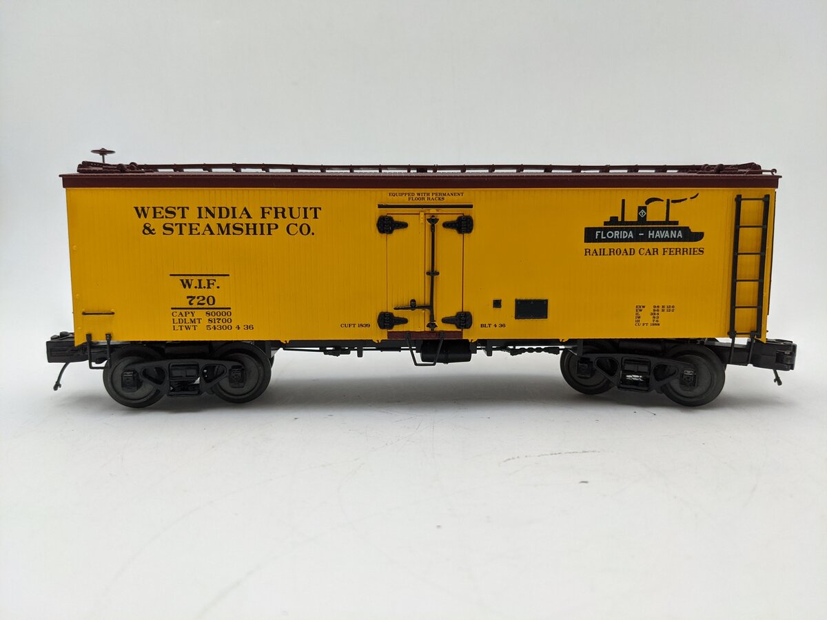 MTH 20-94359 O Gauge West India Fruit & Steamship 36" Woodside Reefer #720 EX