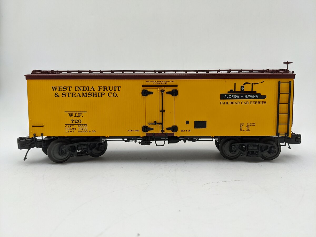 MTH 20-94359 O Gauge West India Fruit & Steamship 36" Woodside Reefer #720 EX