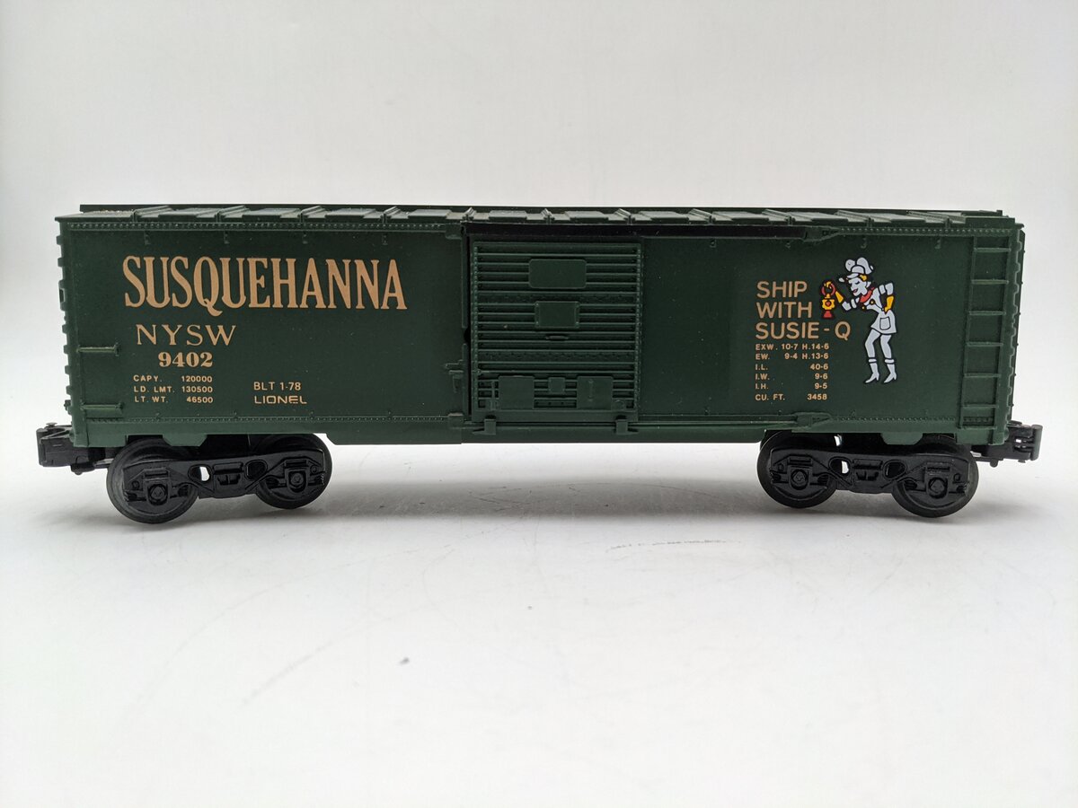 Lionel 6-9402 O Gauge Susquehanna Boxcar #9402 EX