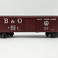 MTH 30-7429 O Gauge Baltimore & Ohio Rounded Roof Boxcar #385186 EX