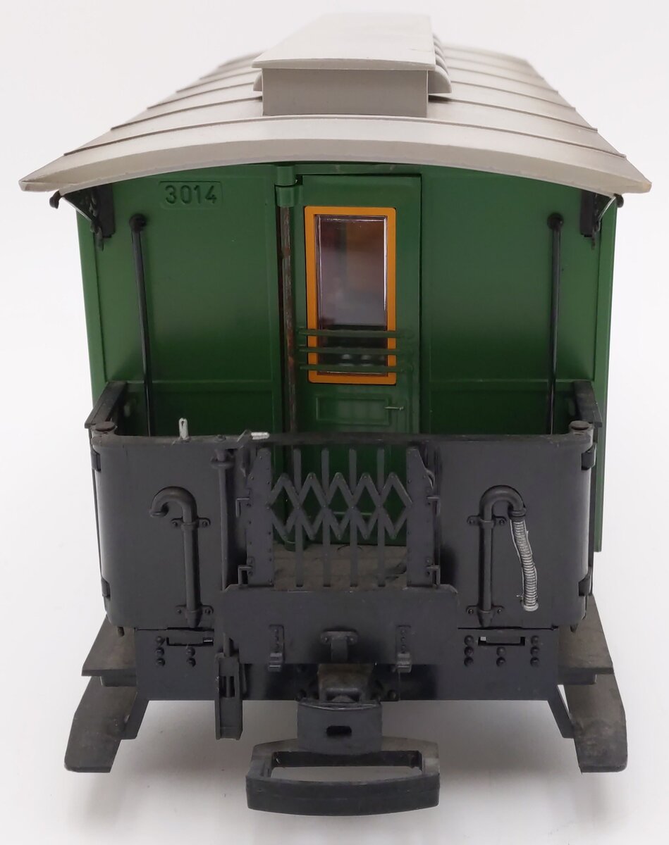 LGB 3014 G Scale Green Coach Car #3 VG