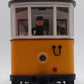 LGB 2035 G Scale Unlettered Yellow Motorized Trolley EX/Box