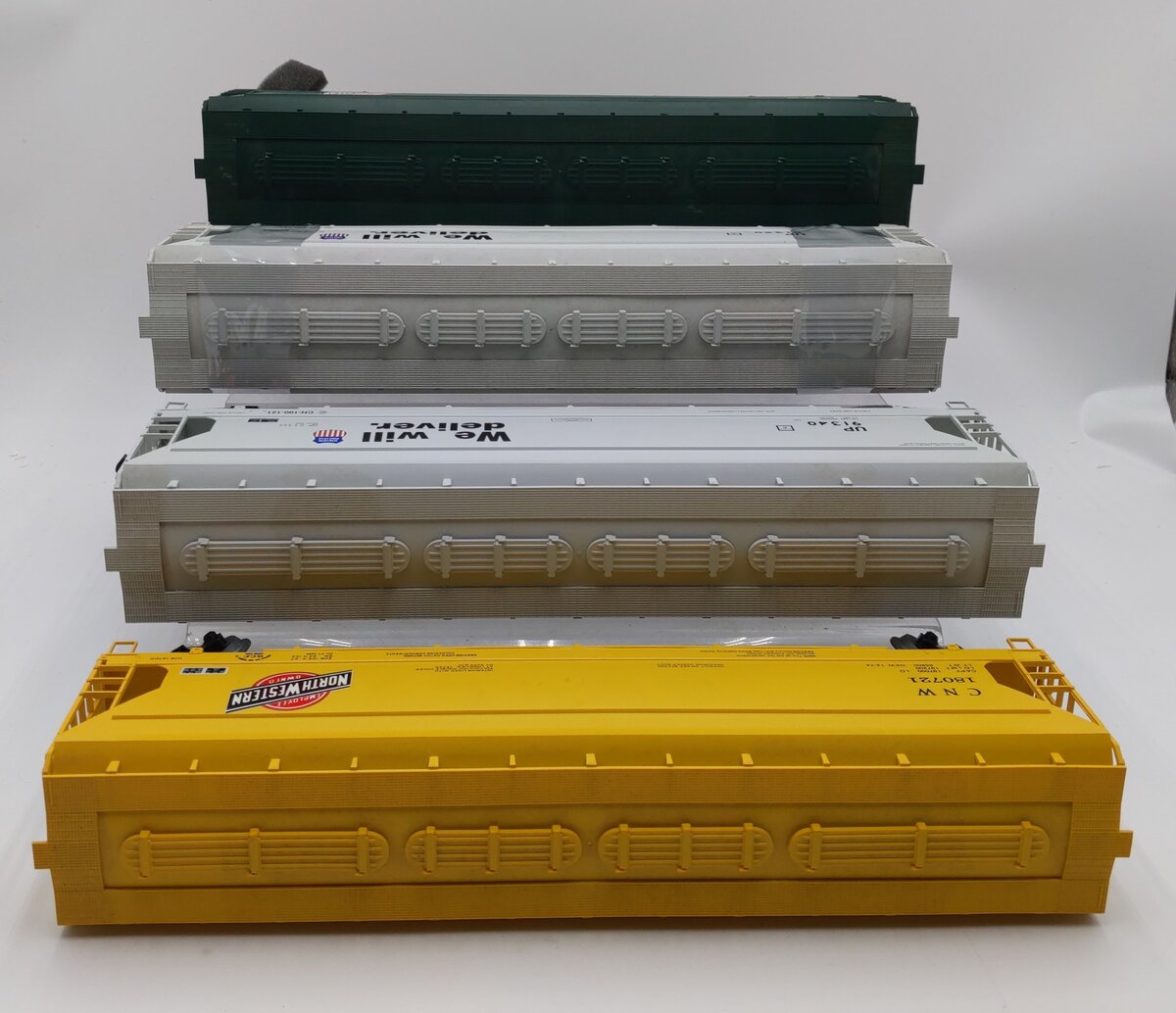 Weaver O Gauge Assorted Covered Hoppers: 180733, 91340, 91350, 180721 [4] VG