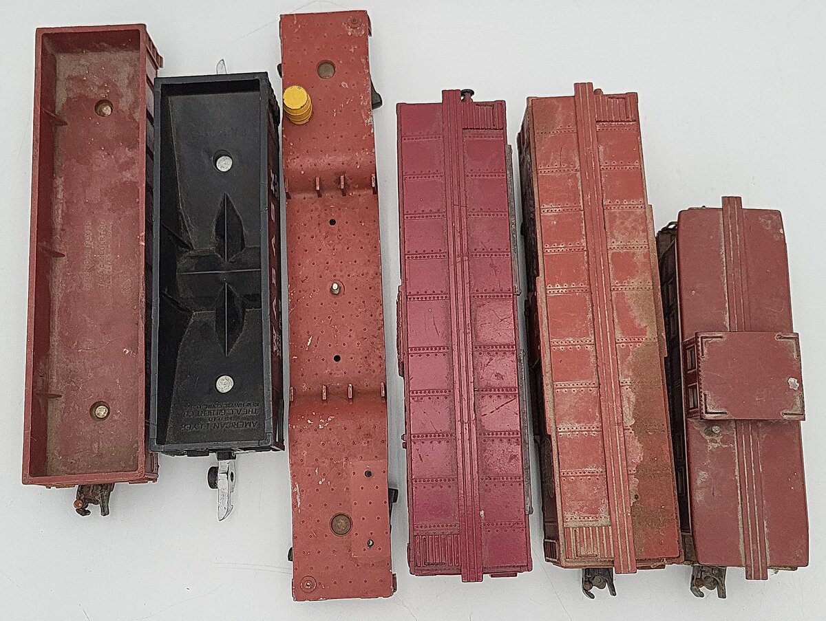 American Flyer Vintage S Gauge Cars: 24106, 640, 930, 942, 24533, 736 [6] VG