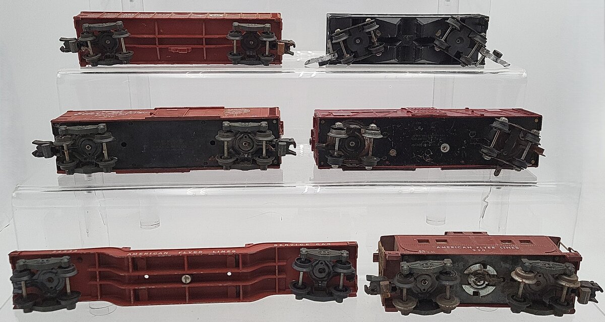 American Flyer Vintage S Gauge Cars: 24106, 640, 930, 942, 24533, 736 [6] VG