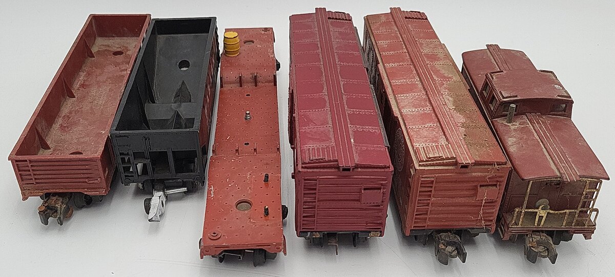 American Flyer Vintage S Gauge Cars: 24106, 640, 930, 942, 24533, 736 [6] VG