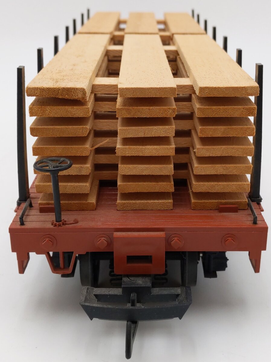 LGB 4169 G Scale Flatcar with Lumber Load VG