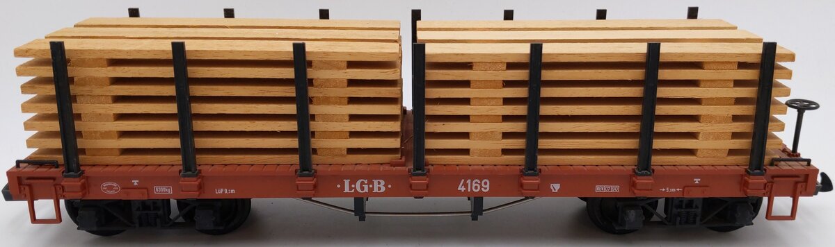 LGB 4169 G Scale Flatcar with Lumber Load VG