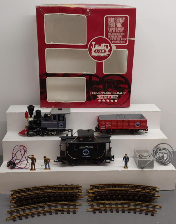 LGB 22401 G Gauge Goods Steam Train Set VG/Box