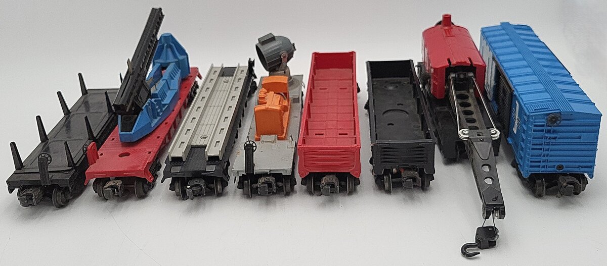 Lionel Vintage O Gauge Freight Cars: 6650,3520,6560,3461,347000,6262,6462 [8] VG