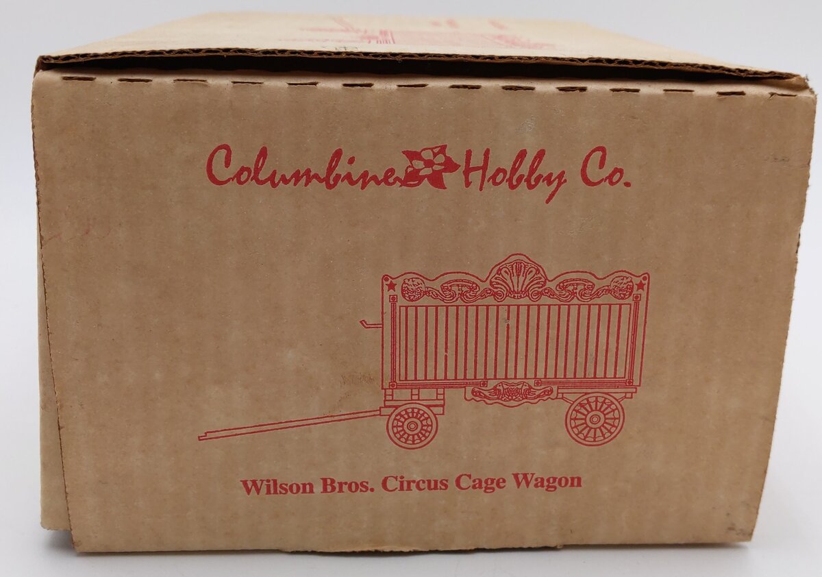 Columbine Hobby Co. G Scale Wilson Bros. Circus Cage Wagon NIB