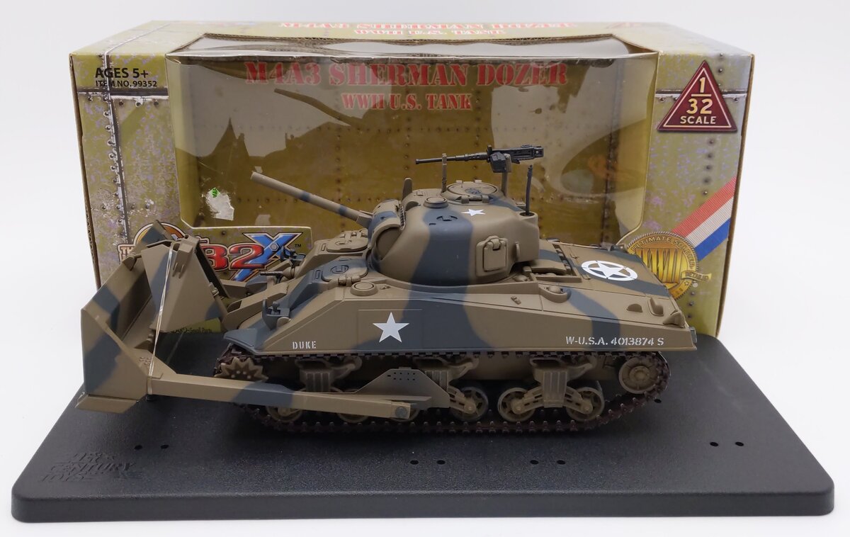 21st Century 99352 1:32 The Ultimate Soldier M4A3 Sherman Dozer WWII U.S. Tank LN/Box