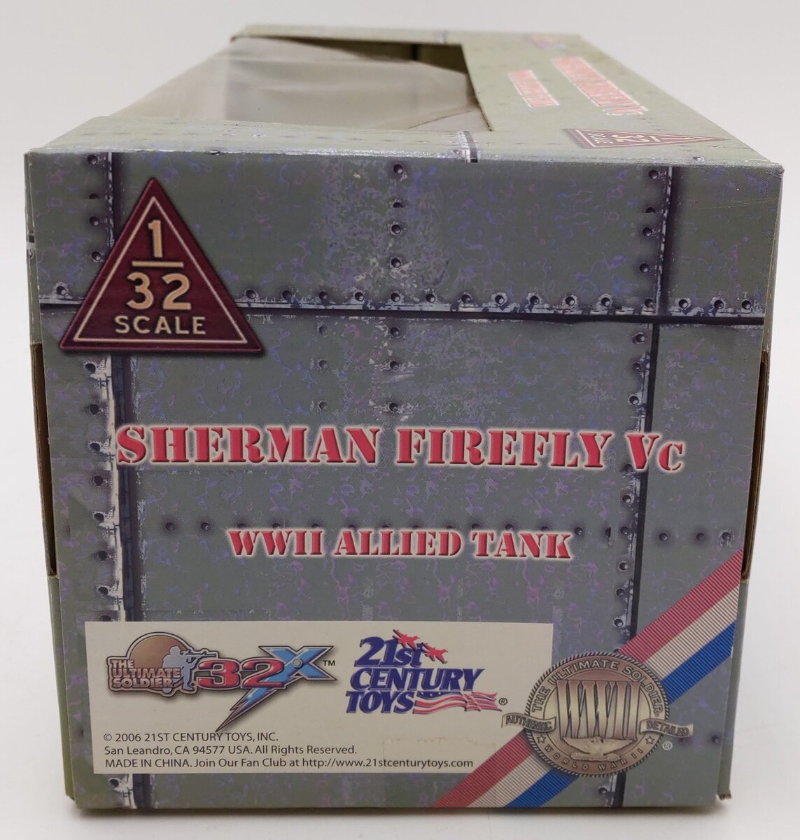 The Ultimate Soldier 99350 1:32 Scale Sherman Firefly Vc Tank T228921 EX/Box