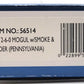 Bachmann 56514 HO Pennsylvania 2-6-0 Mogul Steam Loco w/Tender & Smoke #3233 LN/Box