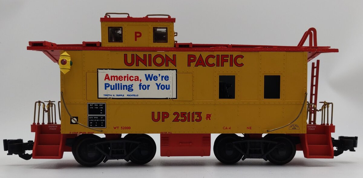 Aristo-Craft 42113 Union Pacific Illuminated Caboose #25113 VG