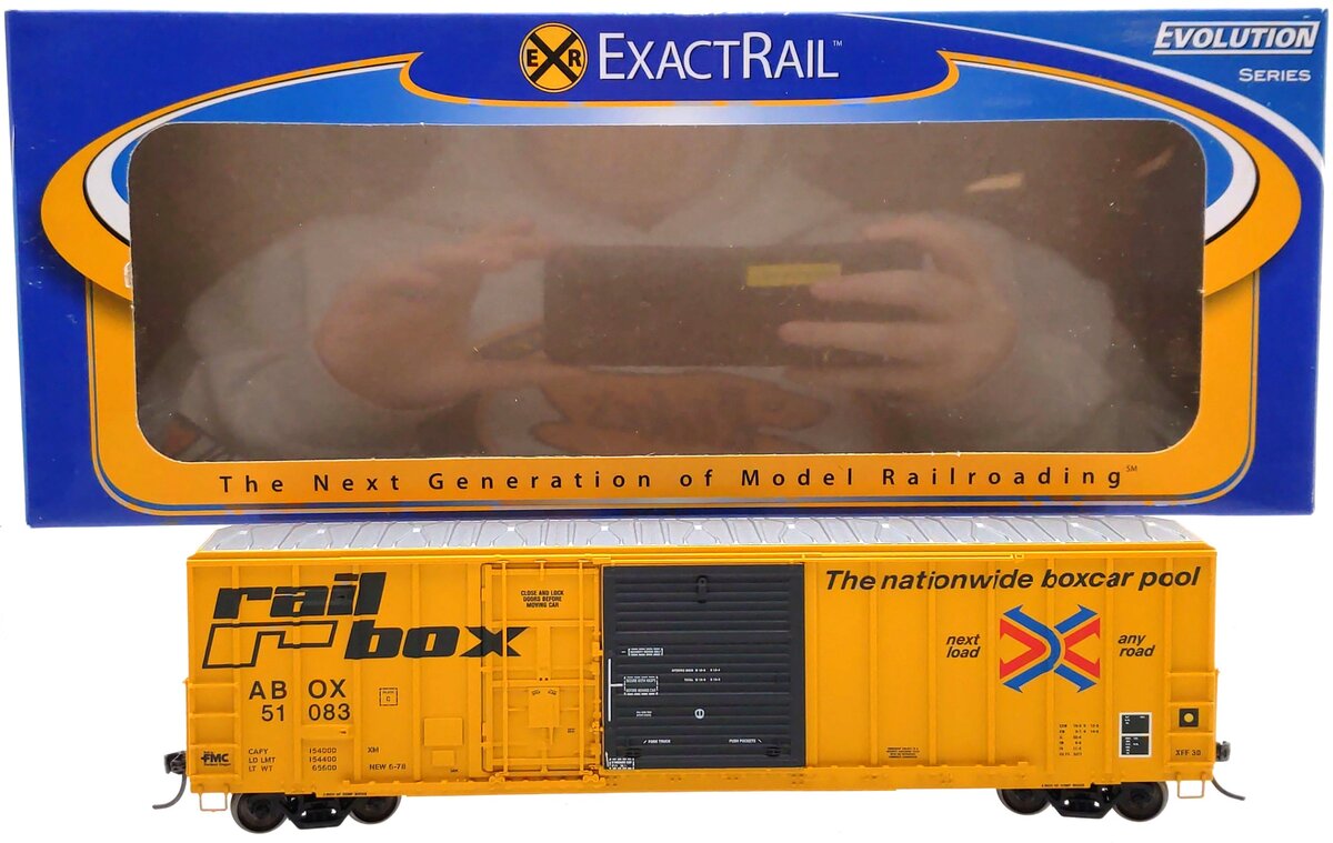 ExactRail EE-1805-9 HO Scale Railbox FMC 5277 Combo Door Boxcar #51083 LN/Box