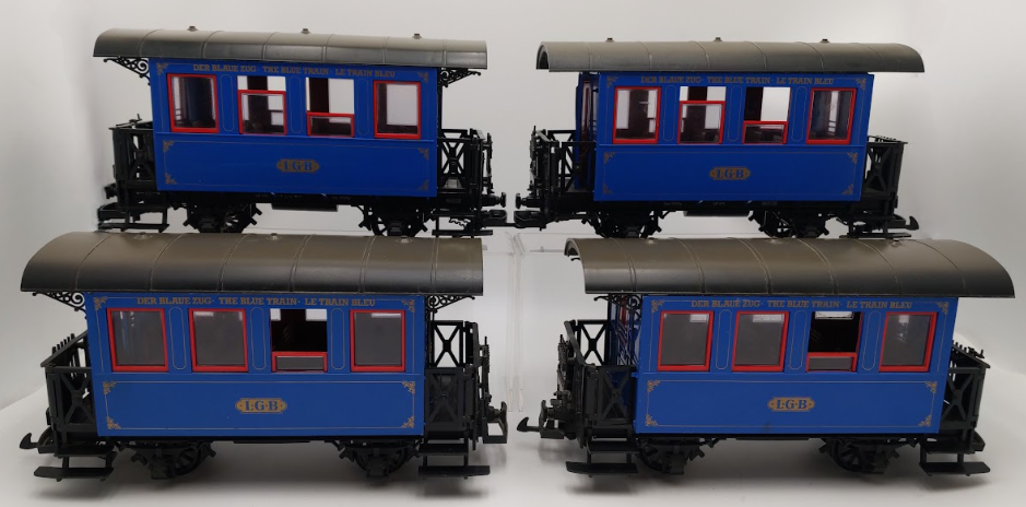 LGB G Gauge The Blue Train Coach Cars [4]