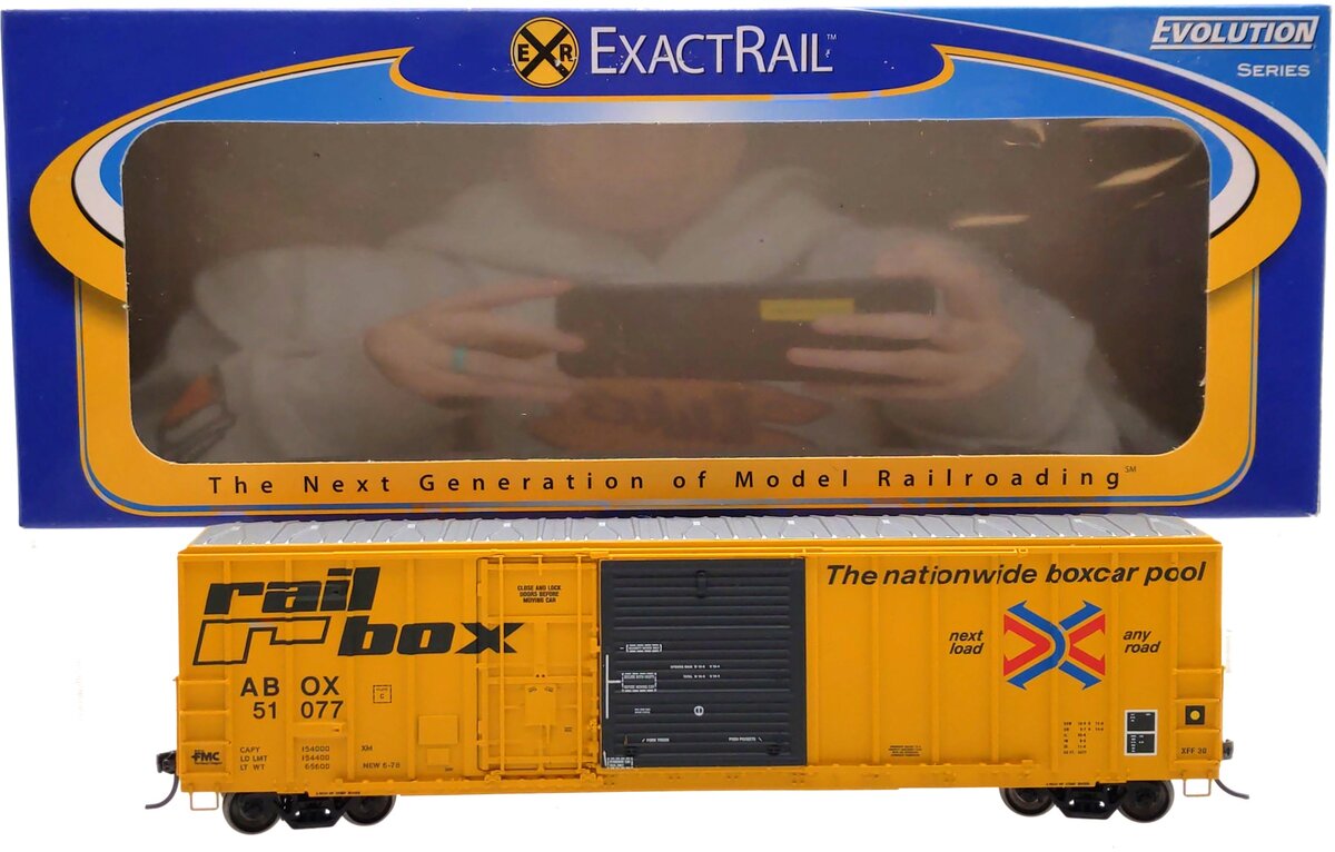 ExactRail EE-1805-8 HO Scale ABOX FMC 5277 Combo Door Boxcar #51077 LN/Box
