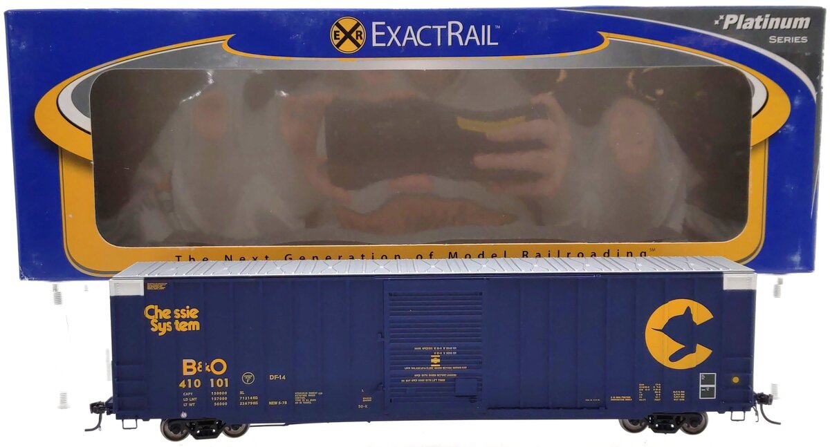 ExactRail EP-80401-2 HO Scale B&O Chessie Berwick 7327 Boxcar #410101 LN/Box