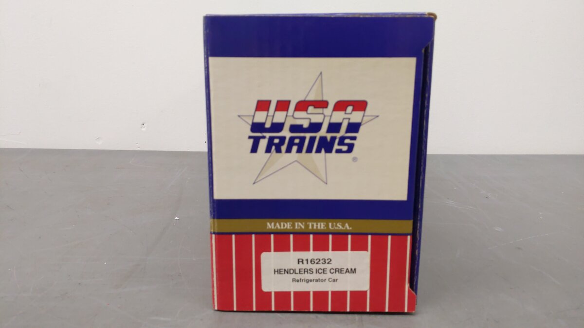 USA Trains 16232 G Hendlers Ice Cream Refrigerator Car EX/Box