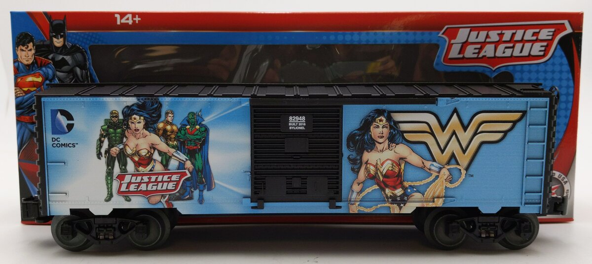 Lionel 6-82948 O Gauge Wonder Woman Justice League Boxcar NIB
