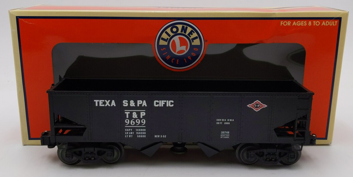 Lionel 6-26748 O Gauge Texas & Pacific Hopper #9699 LN/Box