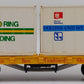 LGB 4160-DG G Scale Wilson Brothers Flatcar w/ Container Load #101 EX