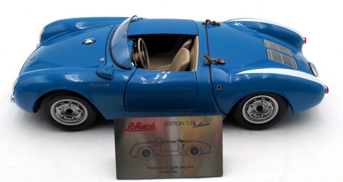 Schuco 1:18 Scale Diecast Porsche 550 A Spyder LN