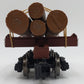 Bachmann 98490 G Scale Skeleton Log Car w/Log Load - Metal Wheels EX