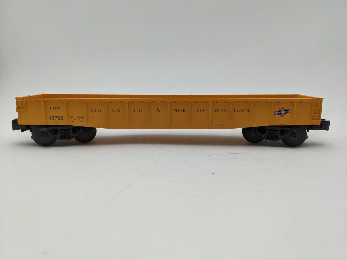 MTH 30-7205 O Gauge Chicago Northwestern Gondola #13792 EX