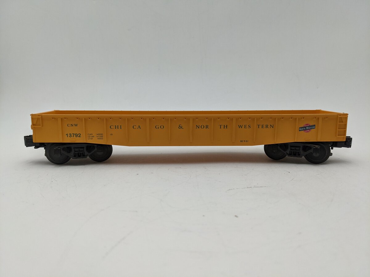 MTH 30-7205 O Gauge Chicago Northwestern Gondola #13792 EX