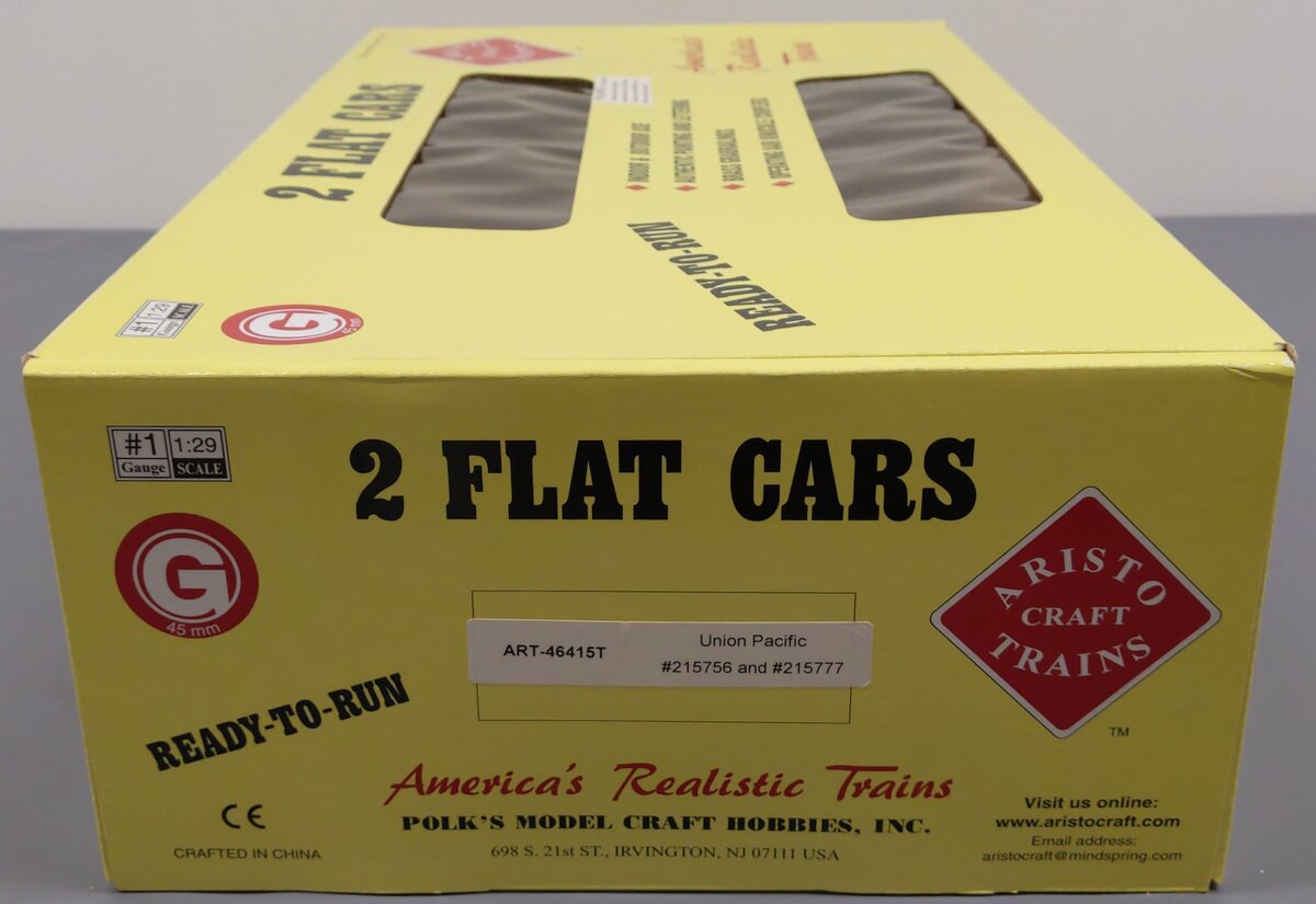 Aristo-Craft 46415T UP Bulkhead Flatcar (Set of 2) EX/Box