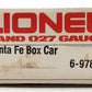 Lionel 6-9784 O Gauge Santa Fe Box Car #9784 EX/Box