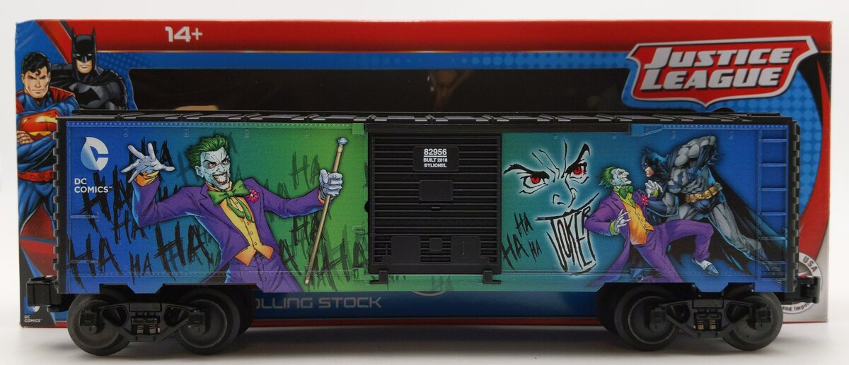 Lionel 6-82956 O Gauge Justice League Joker Boxcar NIB