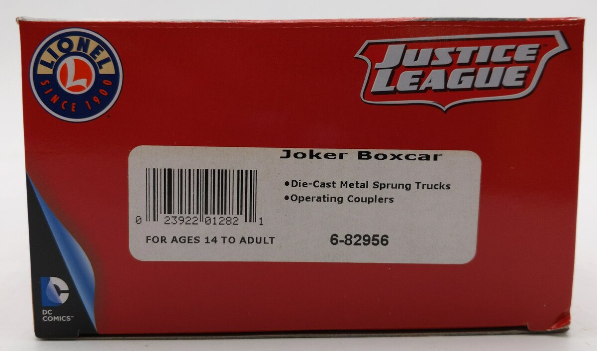 Lionel 6-82956 O Gauge Justice League Joker Boxcar NIB