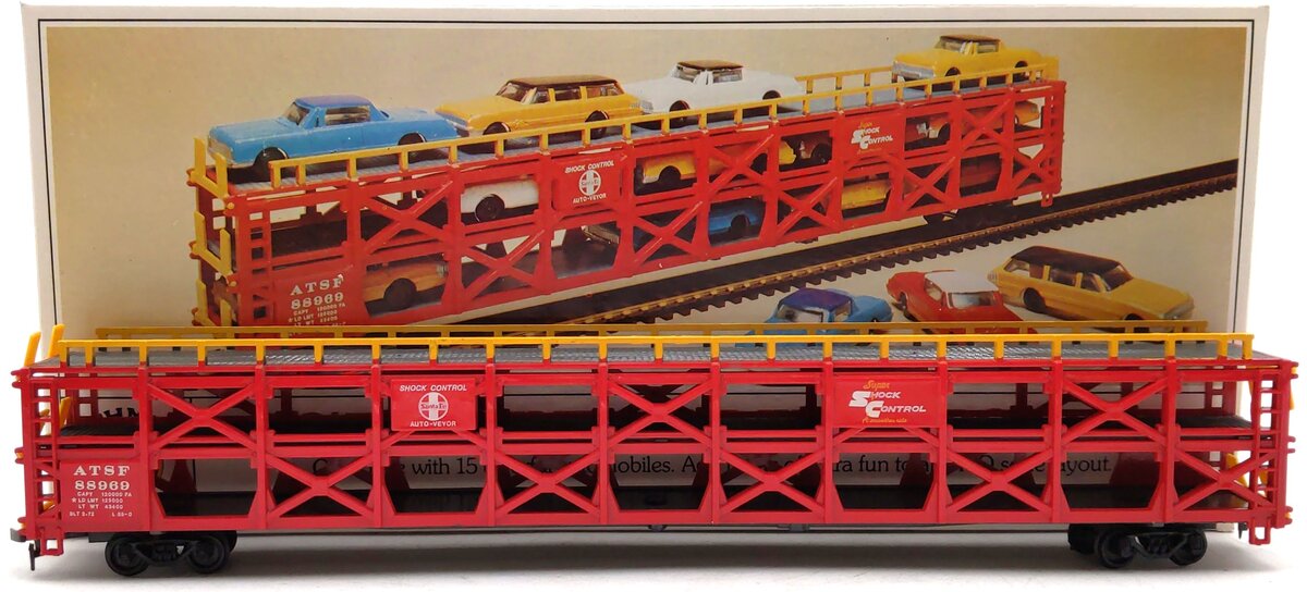 Bachmann 1265 HO Santa Fe 89' Tri Level Car Transporter EX/Box