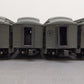 Lionel K-Line 6-21170 O NYC 15" Heavyweight Passenger Car Set (Set of 4) EX