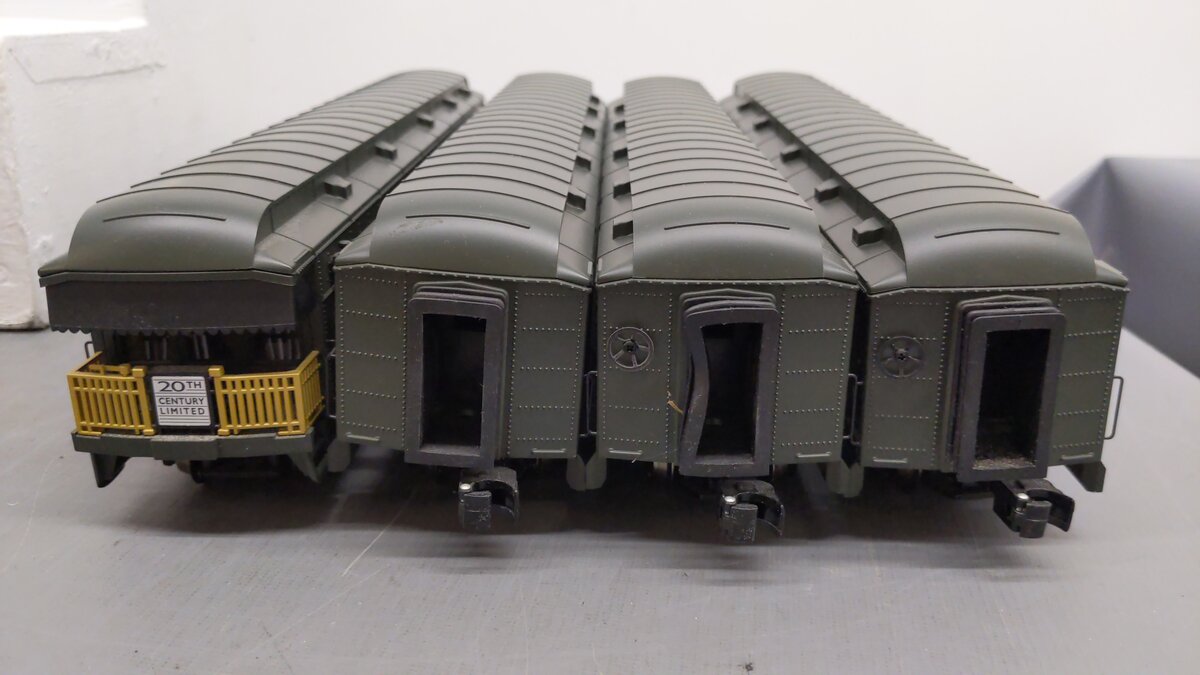 Lionel K-Line 6-21170 O NYC 15" Heavyweight Passenger Car Set (Set of 4) EX