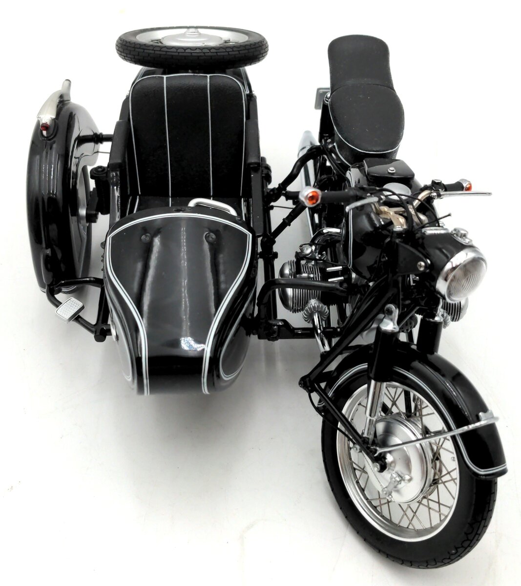 Schuco 06659 1:10 Diecast BMW R69S Motorcycle w/ Steib TR500 Sidecar EX