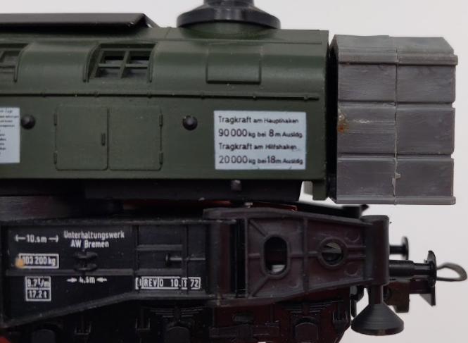 HO Scale Liliput 210 00 Crane Car & Fleischmann 5287 Flatcar [2] VG/Box