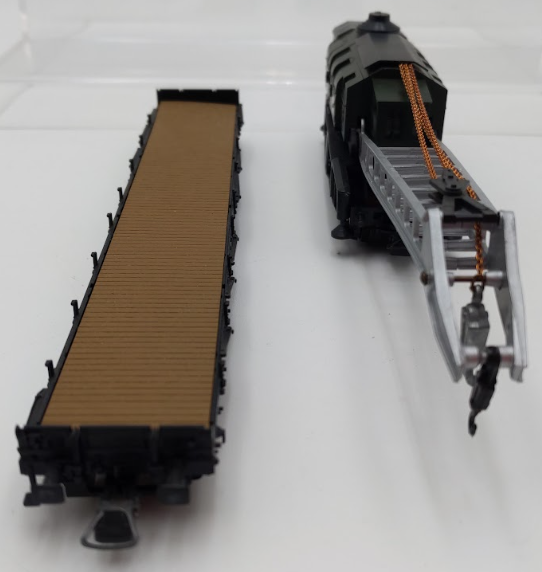 HO Scale Liliput 210 00 Crane Car & Fleischmann 5287 Flatcar [2] VG/Box