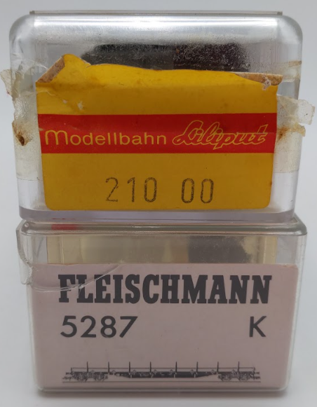 HO Scale Liliput 210 00 Crane Car & Fleischmann 5287 Flatcar [2] VG/Box