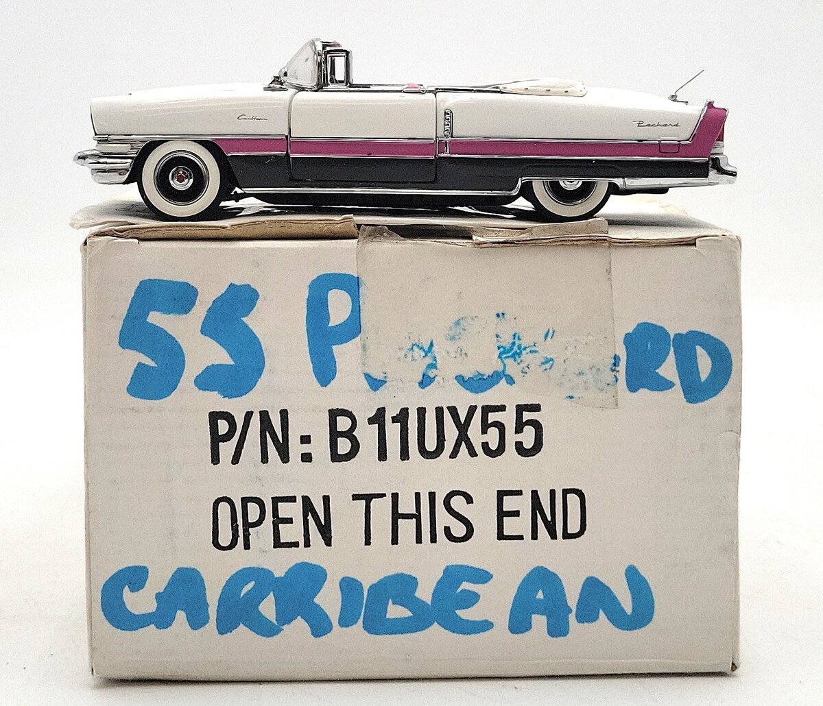 Franklin Mint B11UX55 1:43 1955 Packard Caribean Convertible EX/Box