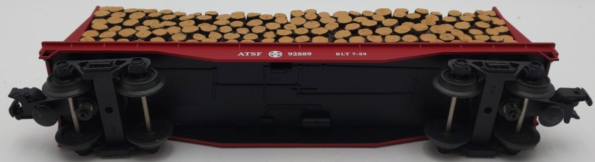 Industrial Rail 7005 O Gauge ATSF Bulkhead Flatcar #92889 EX/Box
