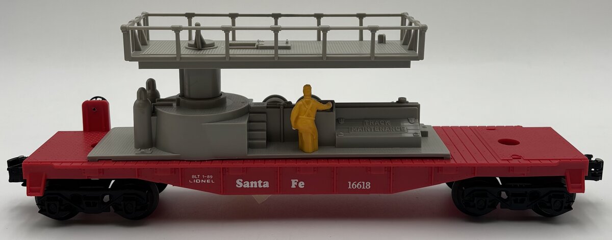 Lionel 6-16618 O Gauge Santa Fe Track Maintenance Car EX/Box
