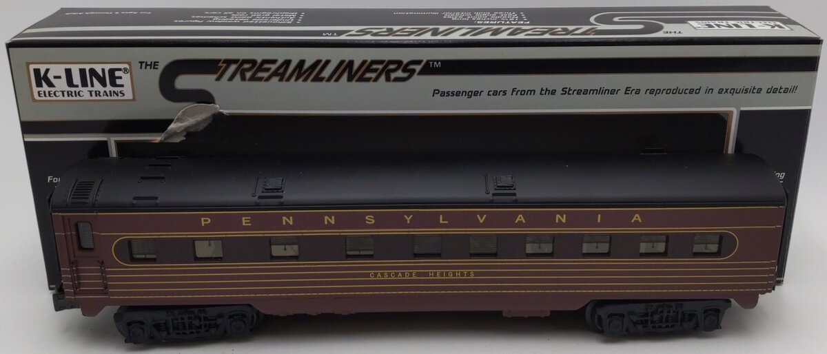 K-Line K4580-8086 O Pennsylvania Cascade Heights 12.5" Streamliner Pullman Car EX/Box
