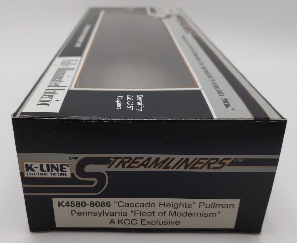 K-Line K4580-8086 O Pennsylvania Cascade Heights 12.5" Streamliner Pullman Car EX/Box